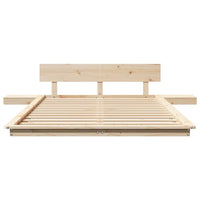 vidaXL Struttura del letto Marrone 135 x 190 cm legno