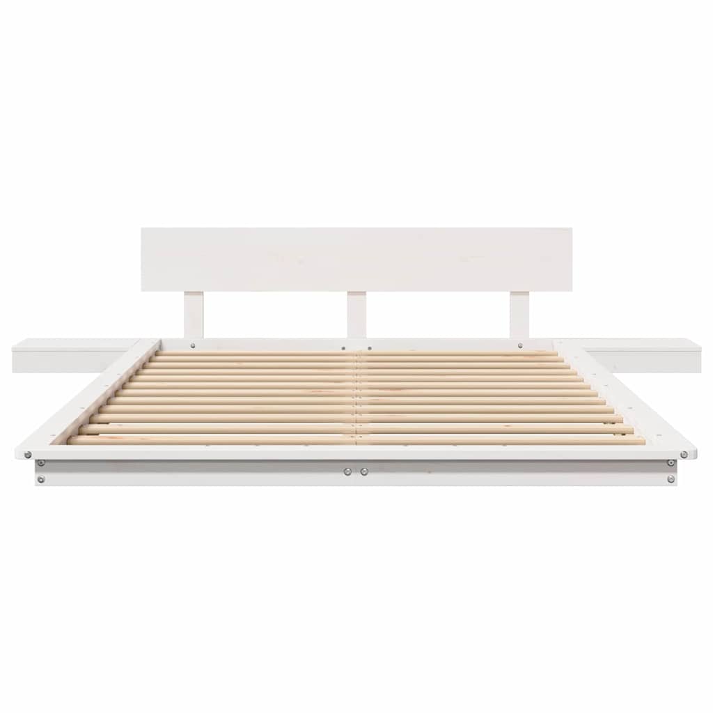 vidaXL Struttura del letto Marrone 135 x 190 cm legno