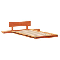 vidaXL Struttura del letto Marrone 100 x 200 cm legno