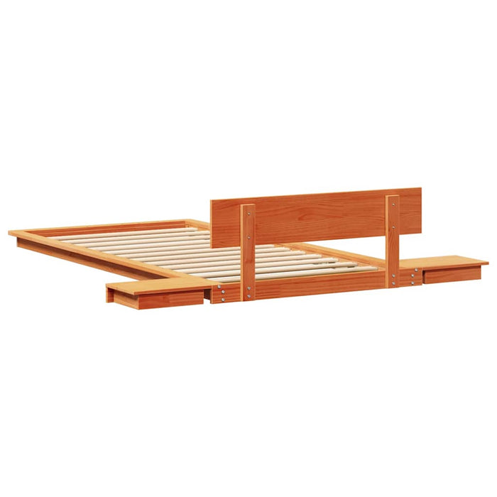 vidaXL Struttura del letto Marrone 100 x 200 cm legno