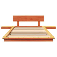 vidaXL Struttura del letto Marrone 100 x 200 cm legno