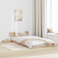 vidaXL Struttura del letto Marrone 90 x 200 cm legno