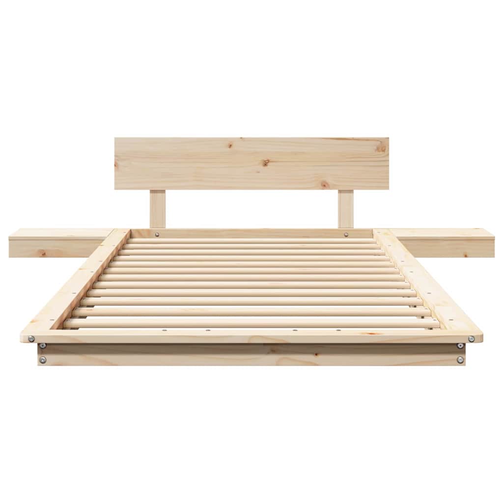 vidaXL Struttura del letto Marrone 90 x 200 cm legno