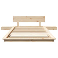 vidaXL Struttura del letto Marrone 90 x 200 cm legno