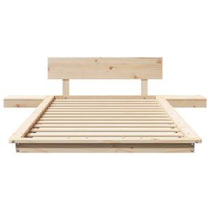 vidaXL Struttura del letto Marrone 90 x 200 cm legno