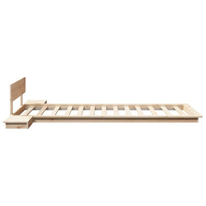 vidaXL Struttura del letto Marrone 90 x 200 cm legno