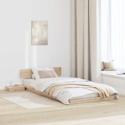 vidaXL Struttura del letto Marrone 80 x 200 cm legno