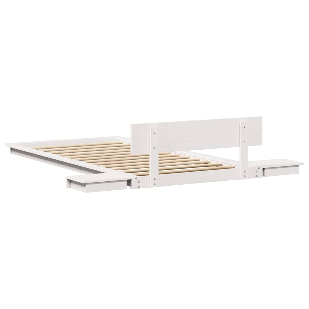 vidaXL Struttura del letto Bianco 80 x 200 cm legno