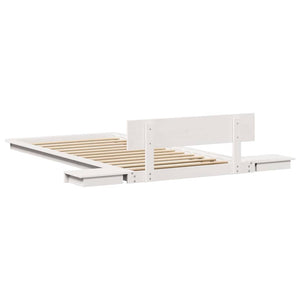 vidaXL Struttura del letto Bianco 80 x 200 cm legno