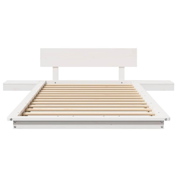 vidaXL Struttura del letto Bianco 80 x 200 cm legno