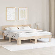 vidaXL Struttura del letto Marrone 180 x 200 cm Legno di pino massello