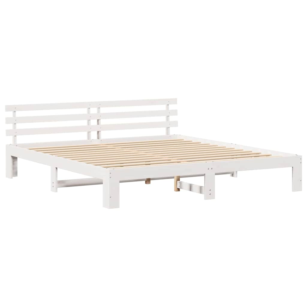 vidaXL Struttura del letto Bianco 180 x 200 cm Legno massello di pino