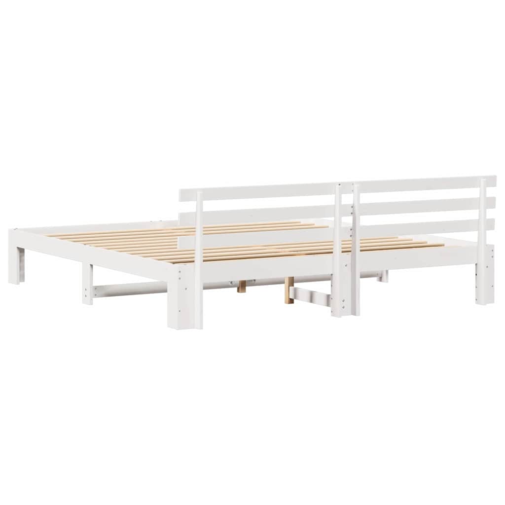 vidaXL Struttura del letto Bianco 180 x 200 cm Legno massello di pino