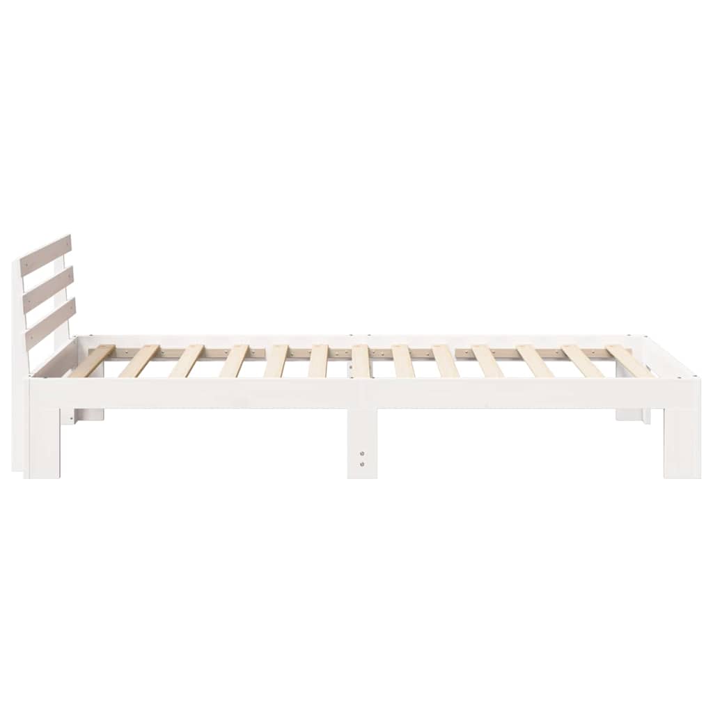 vidaXL Struttura del letto Bianco 75 x 190 cm Legno massello di pino