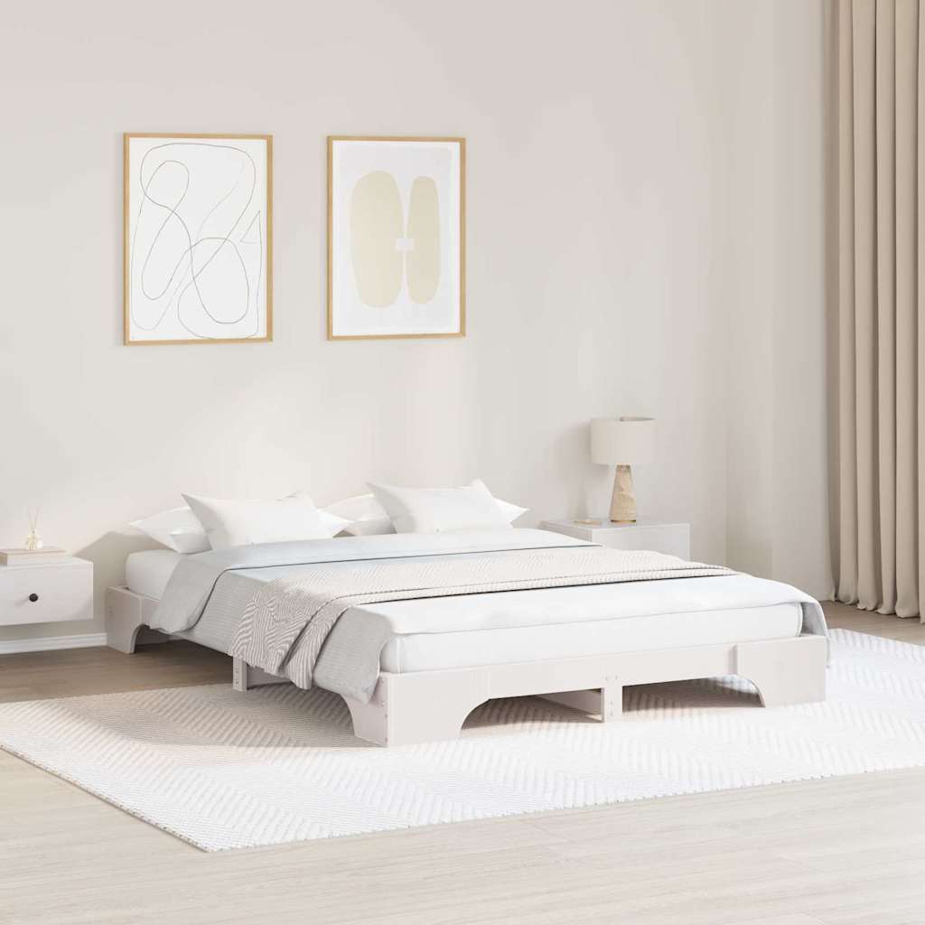 vidaXL Struttura del letto Bianco 207 x 167 x 17 cm