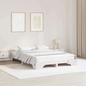 vidaXL Struttura del letto Bianco 207 x 167 x 17 cm