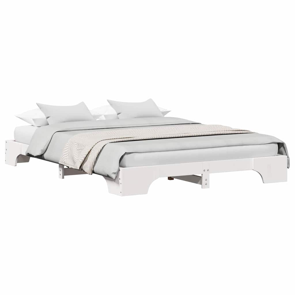 vidaXL Struttura del letto Bianco 207 x 167 x 17 cm