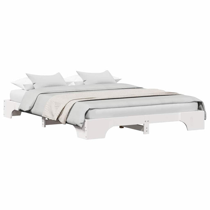 vidaXL Struttura del letto Bianco 207 x 167 x 17 cm
