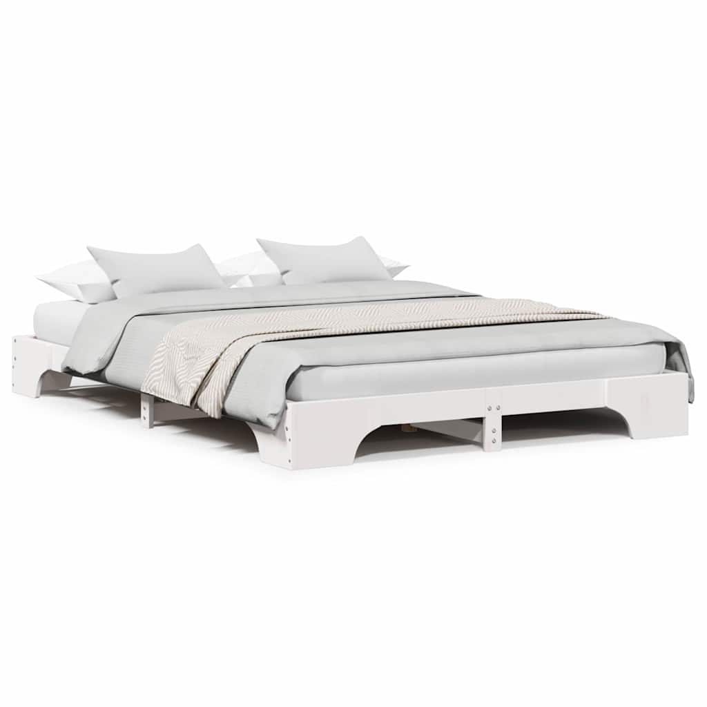 vidaXL Struttura del letto Bianco 207 x 167 x 17 cm