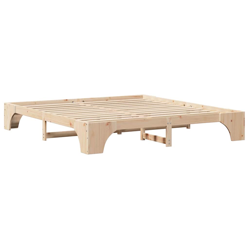 vidaXL Struttura del letto Pino massello 207 x 207 x 30 cm
