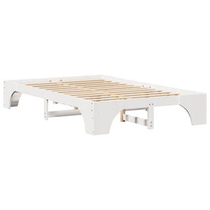 Struttura del letto Bianco 120 x 190 cm Pino massello 872957