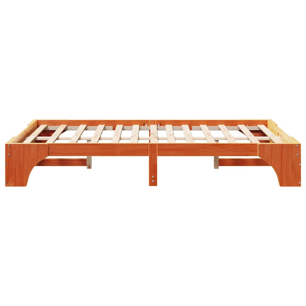 vidaXL Struttura del letto Cera marrone 197 x 127 x 30 cm