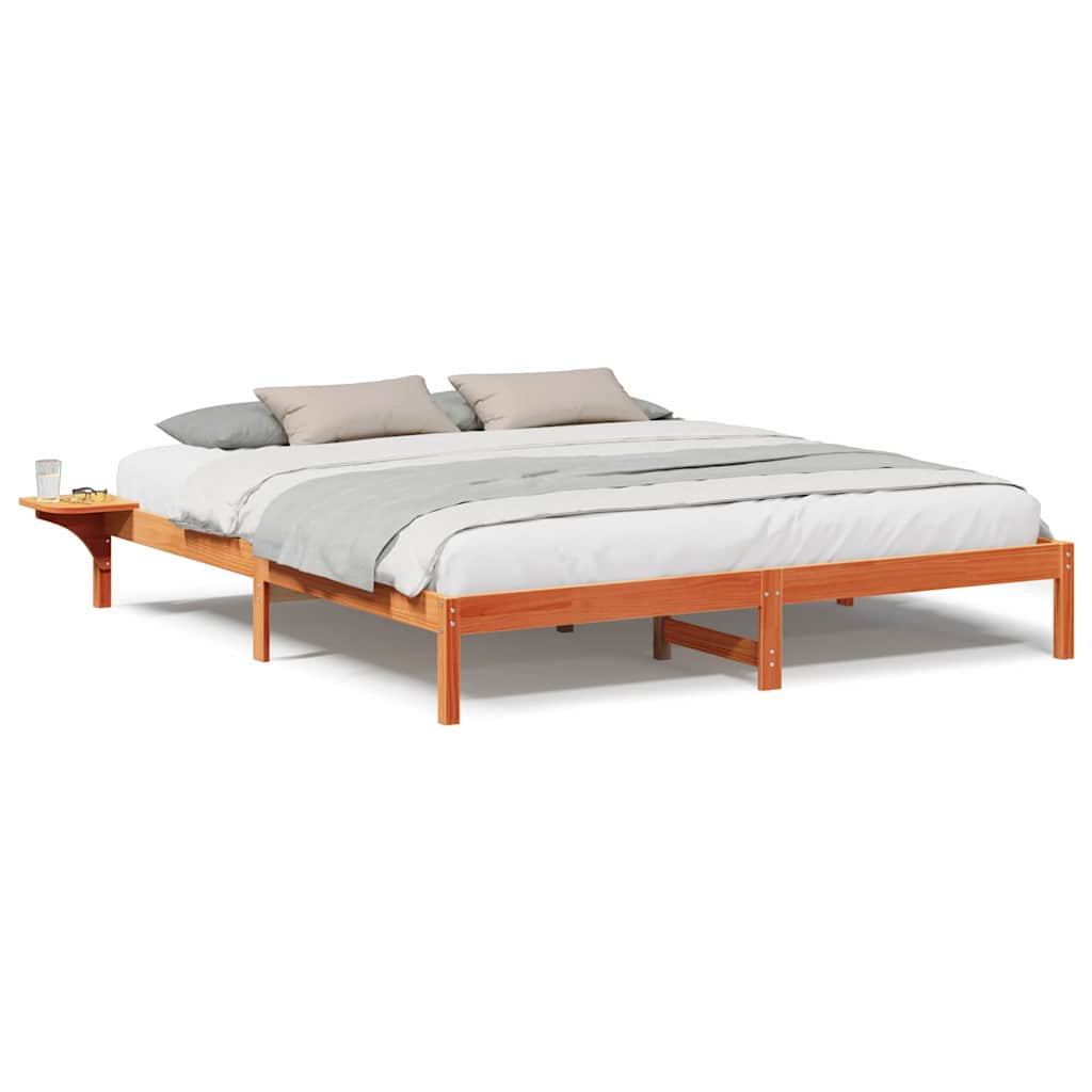 vidaXL Struttura del letto Cera marrone Cera marrone