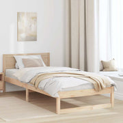 vidaXL Struttura del letto Marrone 90 x 200 cm Legno massello di pino