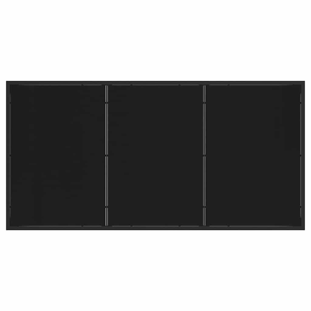 Set da pranzo da giardino  con 7 pezzi e cuscini in rattan sintetico nero. 3379069