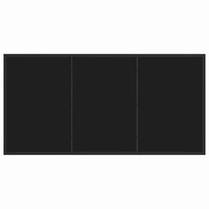 Set da Pranzo per Giardino 5 pcs Nero Poly Rattan 3379081