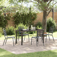 Set da Pranzo da Giardino  a 5 Pezzi in Grigio Scuro 3379298