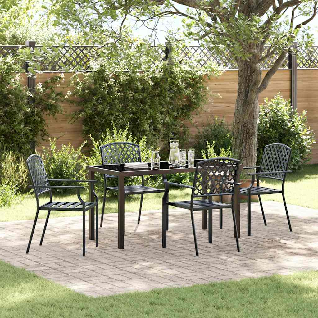 Set da Pranzo da Giardino in Acciaio Anthracite di , 5 Pezzi 3379305