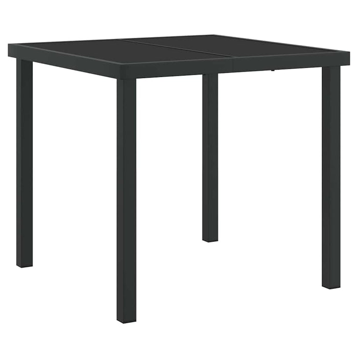 Set da Pranzo per Giardino con cuscino 3 pcs Nero polyrattan 3380064