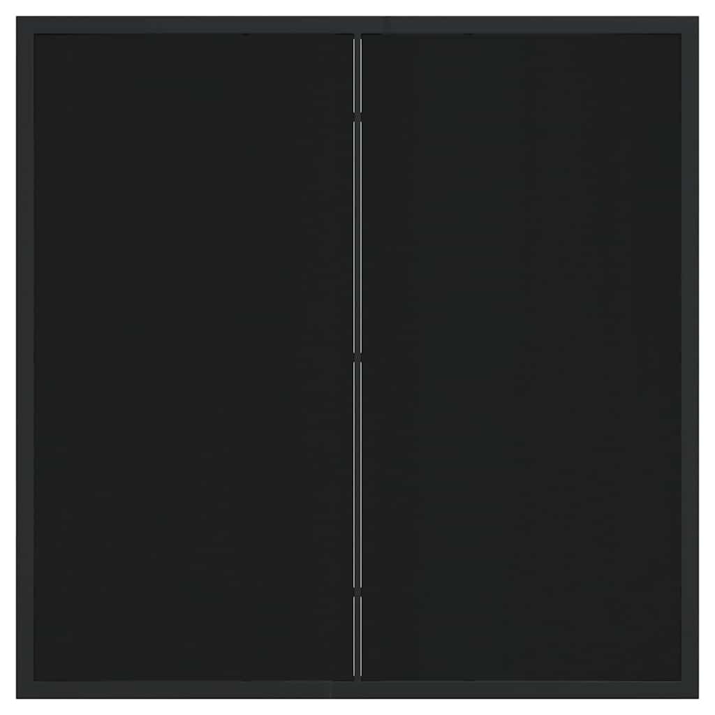 Set da Pranzo per Giardino con cuscino 3 pcs Nero polyrattan 3380064