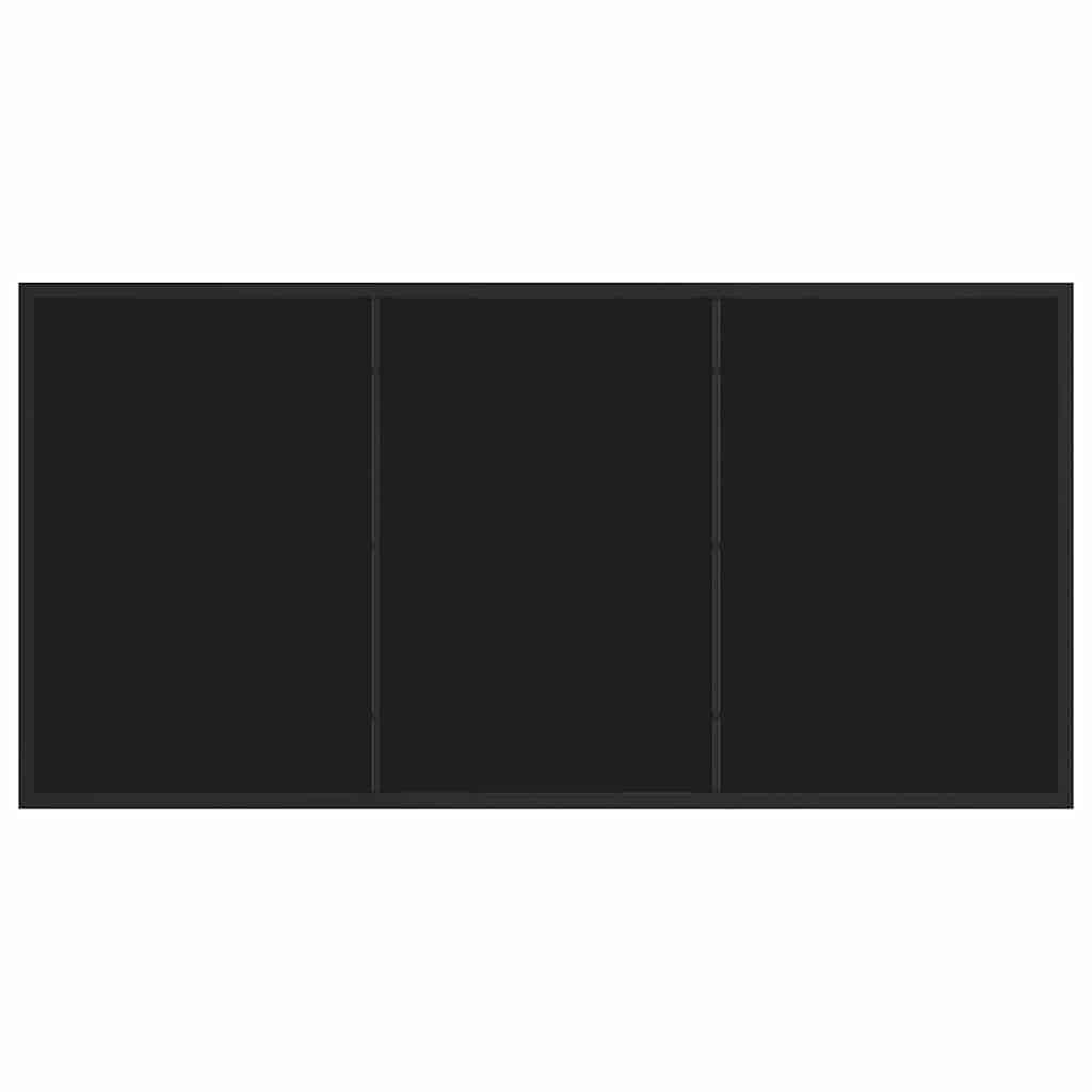 Set da Pranzo per Giardino 5 pcs Nero polyrattan 3380906