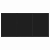 Set da Pranzo per Giardino 5 pcs Nero polyrattan 3380906