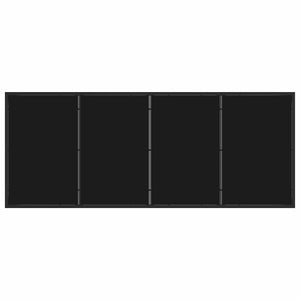 Set da Pranzo per Giardino 9 pcs Nero polyrattan 3380910