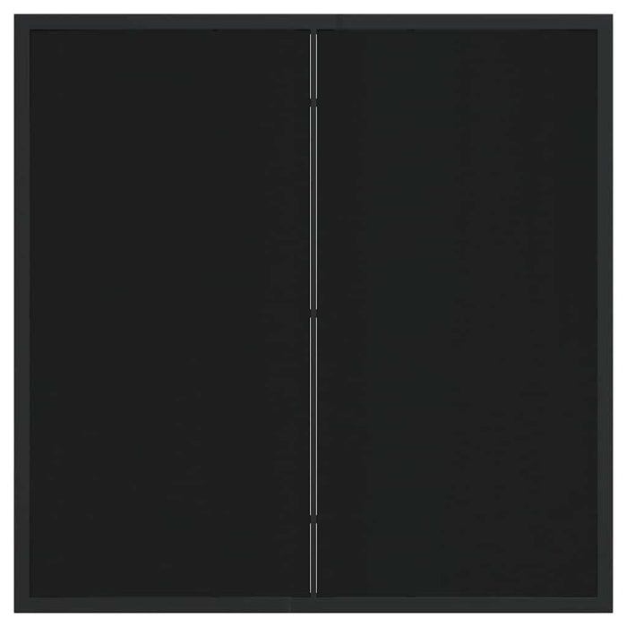 Set da Pranzo per Giardino 5 pcs Nero Poly Rattan 3380919