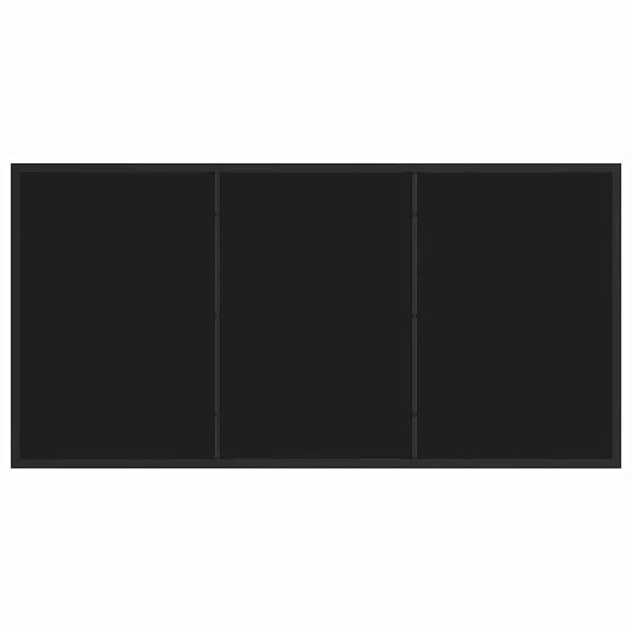 Set da Pranzo per Giardino 5 pcs Nero Poly Rattan 3380920