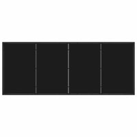 Set da Pranzo per Giardino 9 pcs Grigio polyrattan 3380959