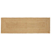 vidaXL Tappeto Beige 80 x 250 cm Juta