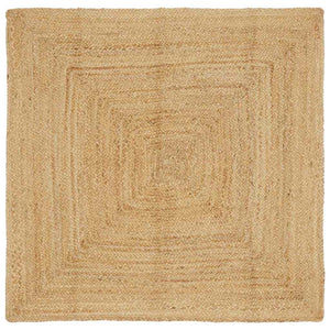 vidaXL Tappeto Beige 120 x 120 cm Juta