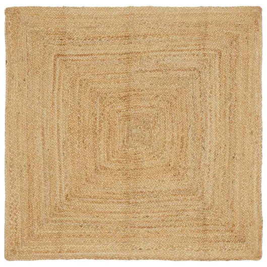 vidaXL Tappeto Beige 120 x 120 cm Juta