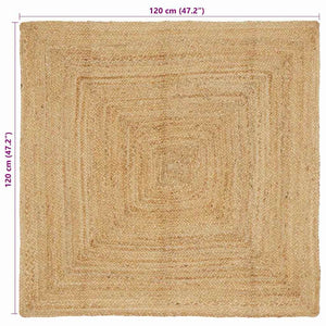 Tappeto Beige 120 x 120 cm Juta 42010394