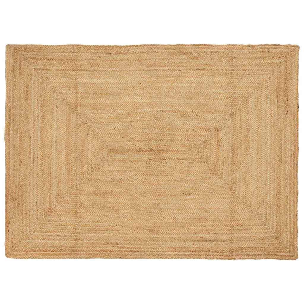 vidaXL Tappeto Beige 120 x 170 cm Juta