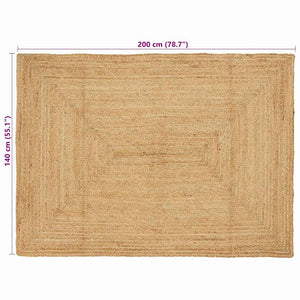 Tappeto Beige 140 x 200 cm Juta 42010396