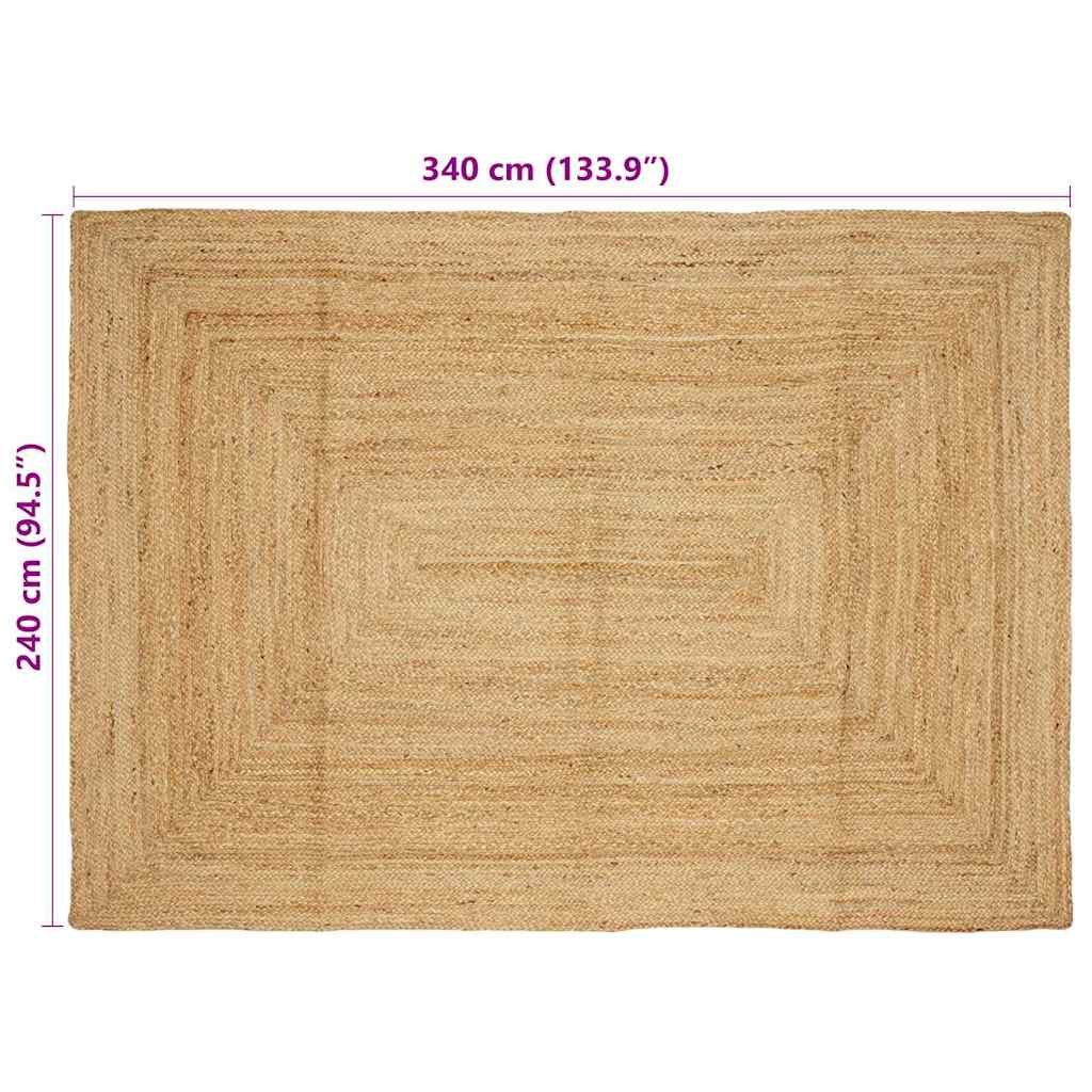 Tappeto Beige 240 x 340 cm Juta 42010401