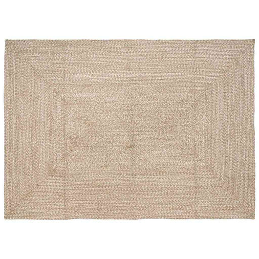 Tappeto Intreccio a cesto Naturale e bianco 200 x 290 cm Juta 42010483