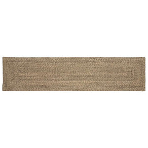 Tappeto Intreccio a cesto Naturale e nero 60 x 250 cm Juta 42010489