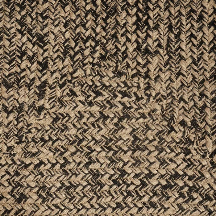 Tappeto Intreccio a cesto Naturale e nero 160 x 160 cm Juta 42010501